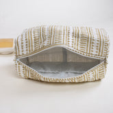 Hand Block Light weighted Brown Striped Cotton Women&