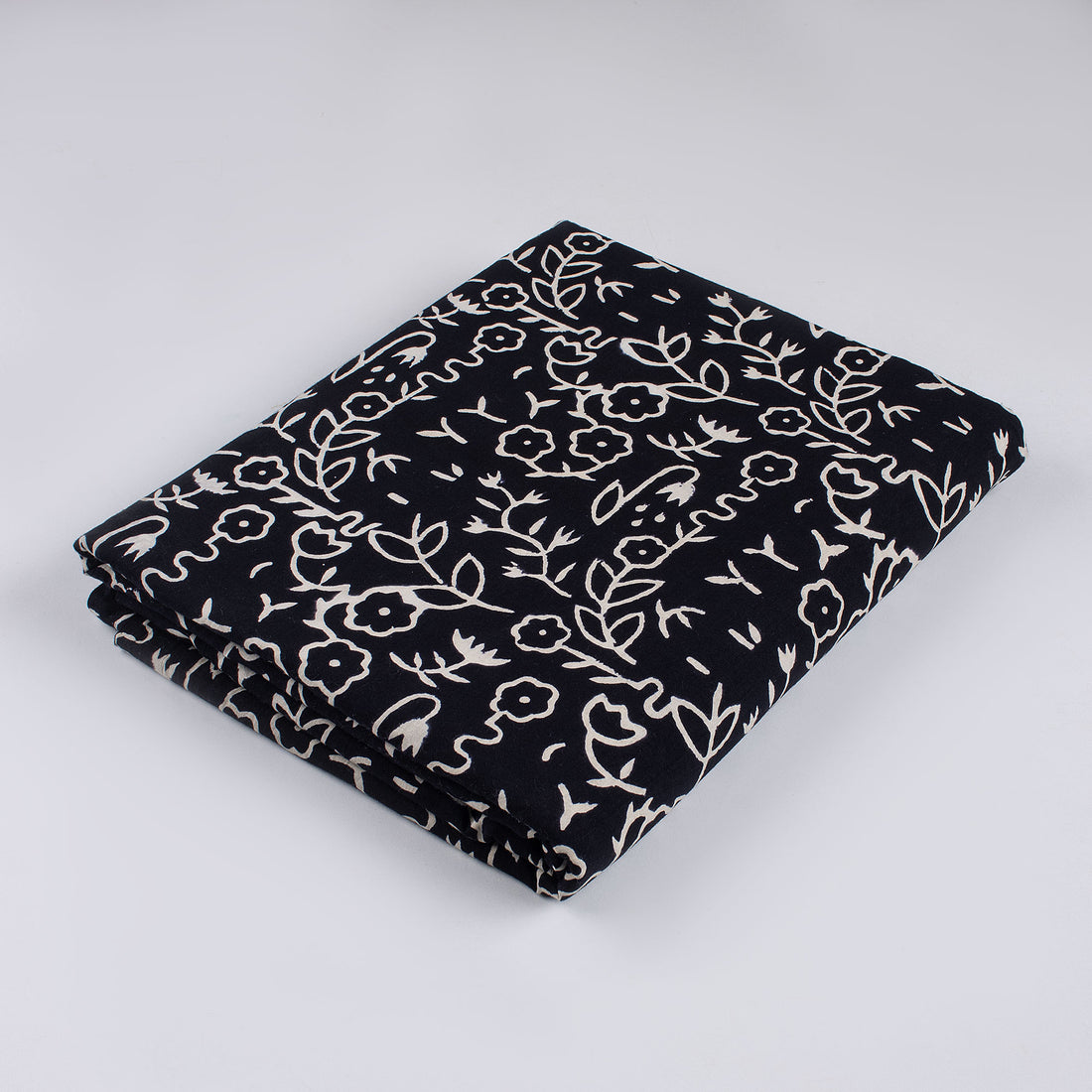 Hand Block Monochrome Print Fabric