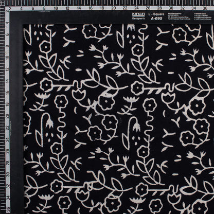 Hand Block Monochrome Print Fabric