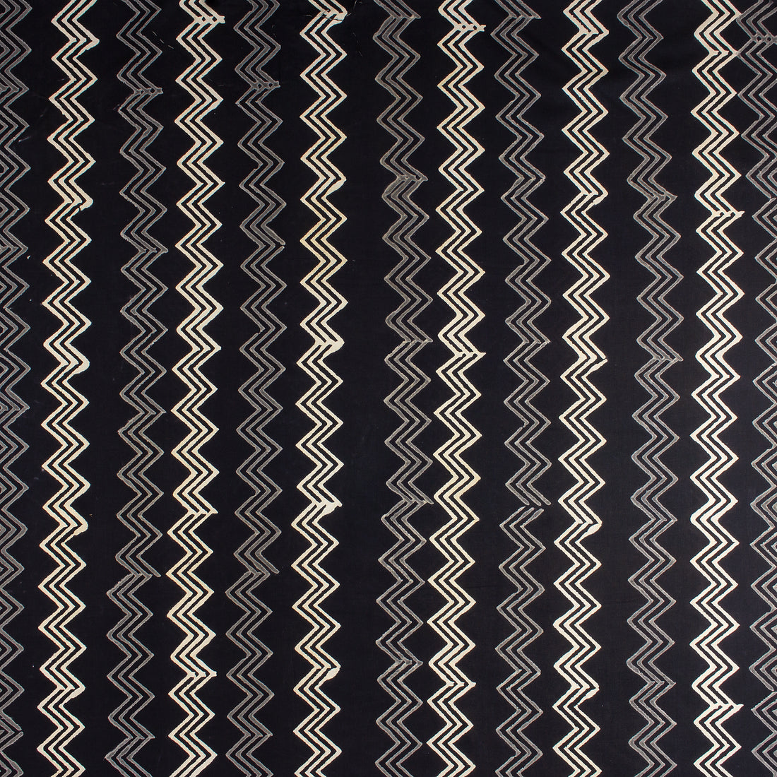Hand Block Organic Monochrome Cotton Fabric
