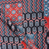 Hand Block Patchwork Print Indian Kantha Fabric