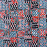 Hand Block Patchwork Print Indian Kantha Fabric