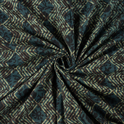 Hand Block Print Organic Cotton Dabu Kantha Fabric