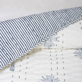 Hand Block Print Reversible Kantha Quilt Blanket