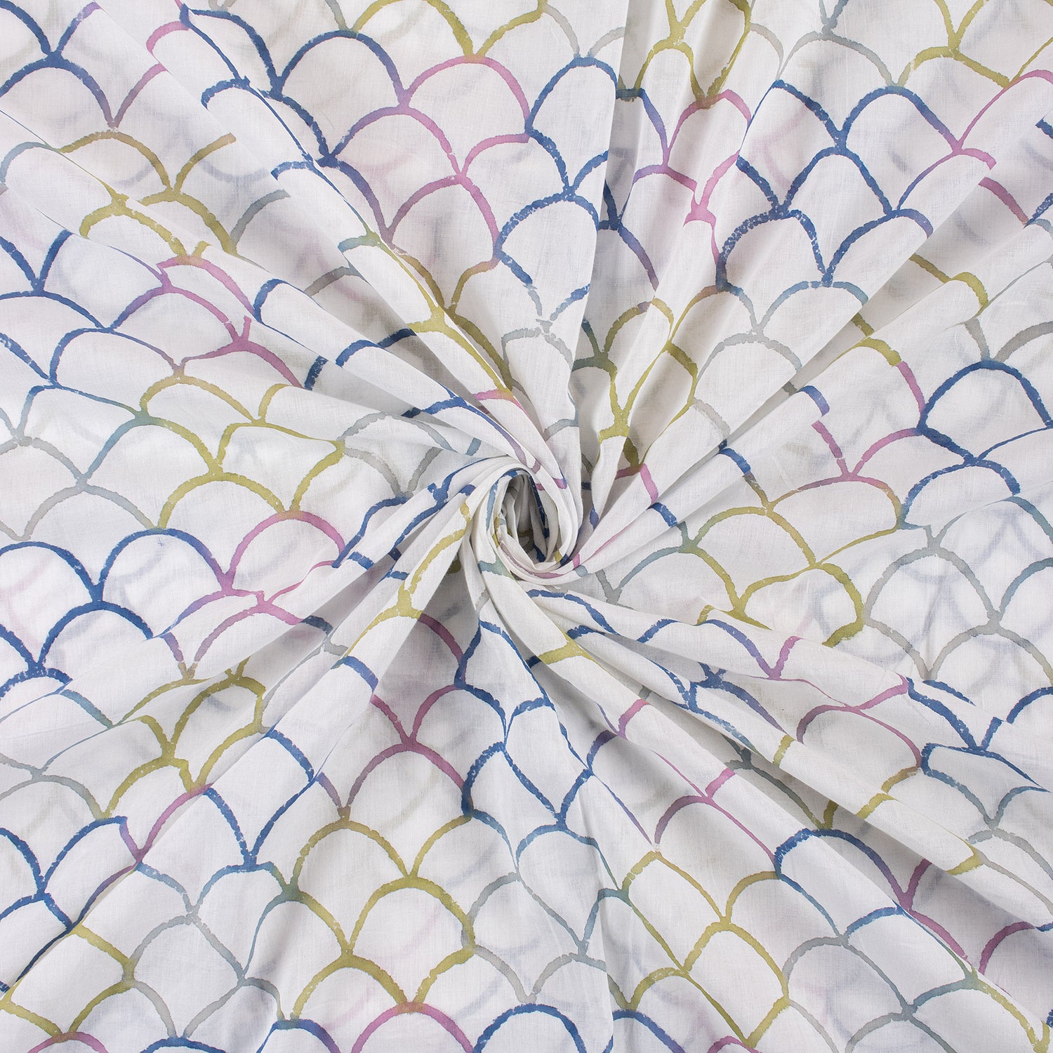 Hand Block Printed 100% Cotton Fabric
