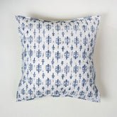 Hand Block Printed Bootin Hand Stitched Cotton Cushion Cover