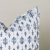 Hand Block Printed Bootin Hand Stitched Cotton Cushion Cover