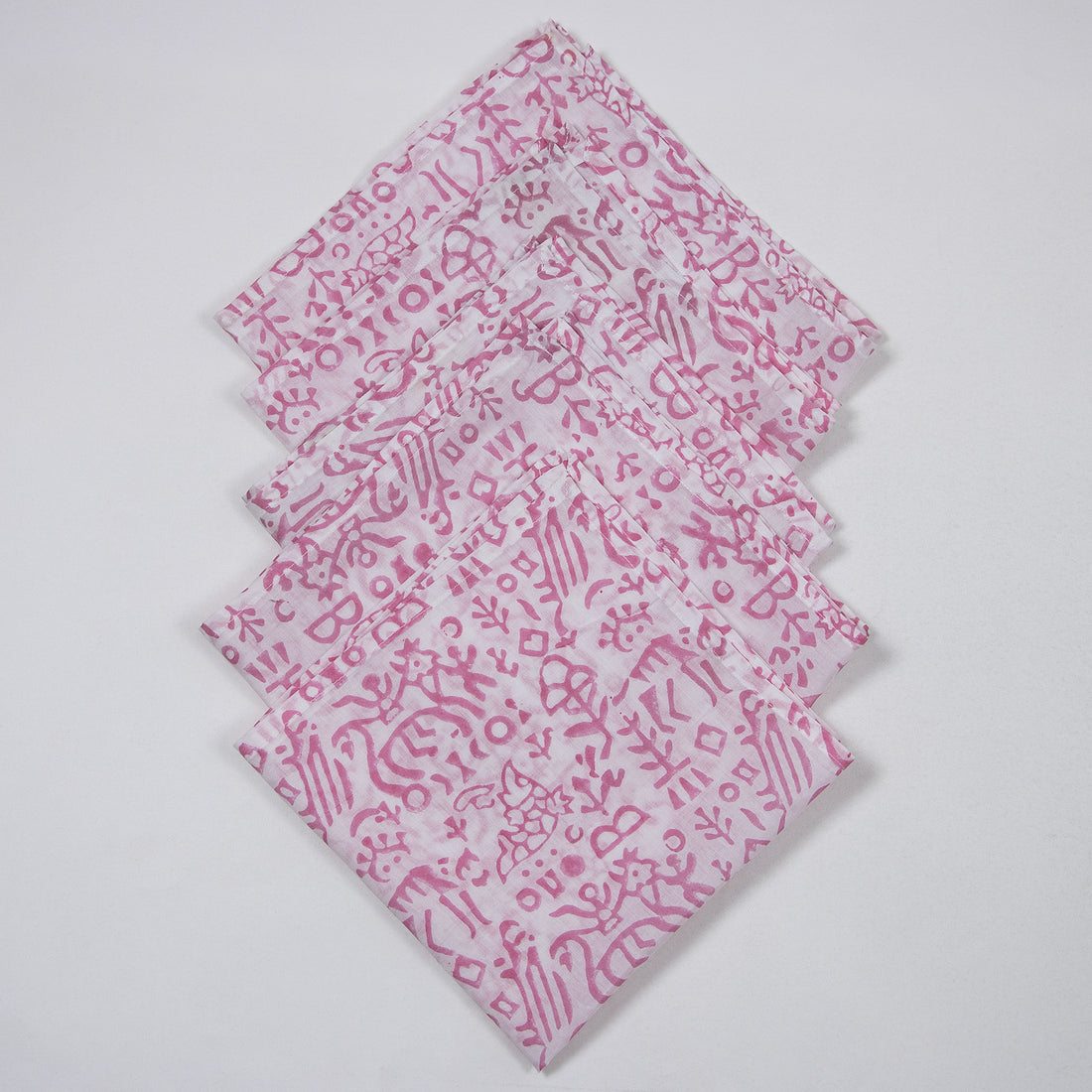 Hand Block Printed Cotton Dining Napkin Cloth