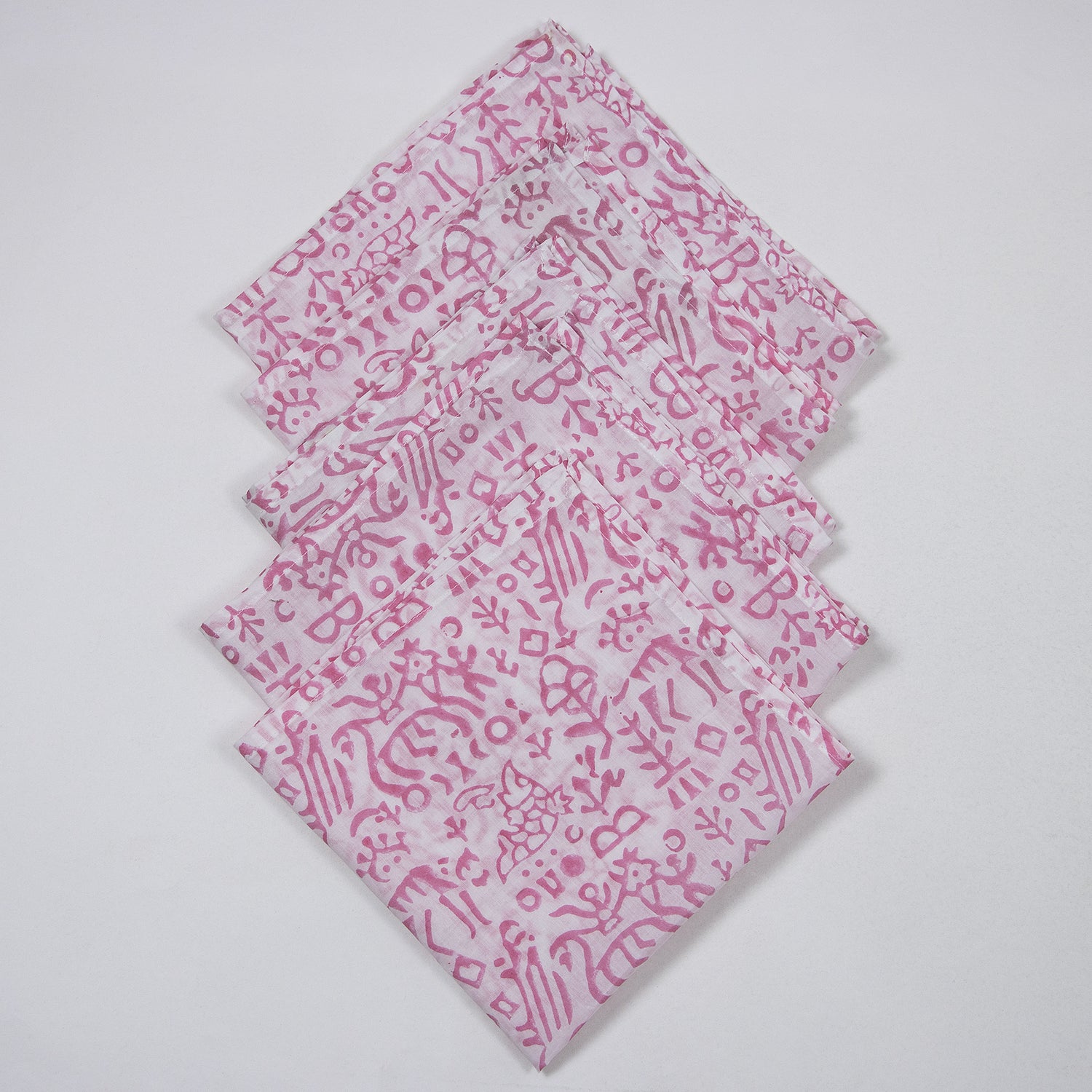 Hand Block Printed Cotton Dining Napkin Cloth