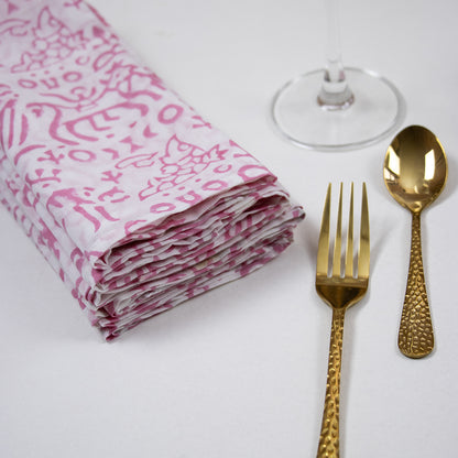 Hand Block Printed Cotton Dining Napkin Cloth
