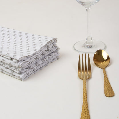 Hand Block Printed Cotton Dinner Napkins