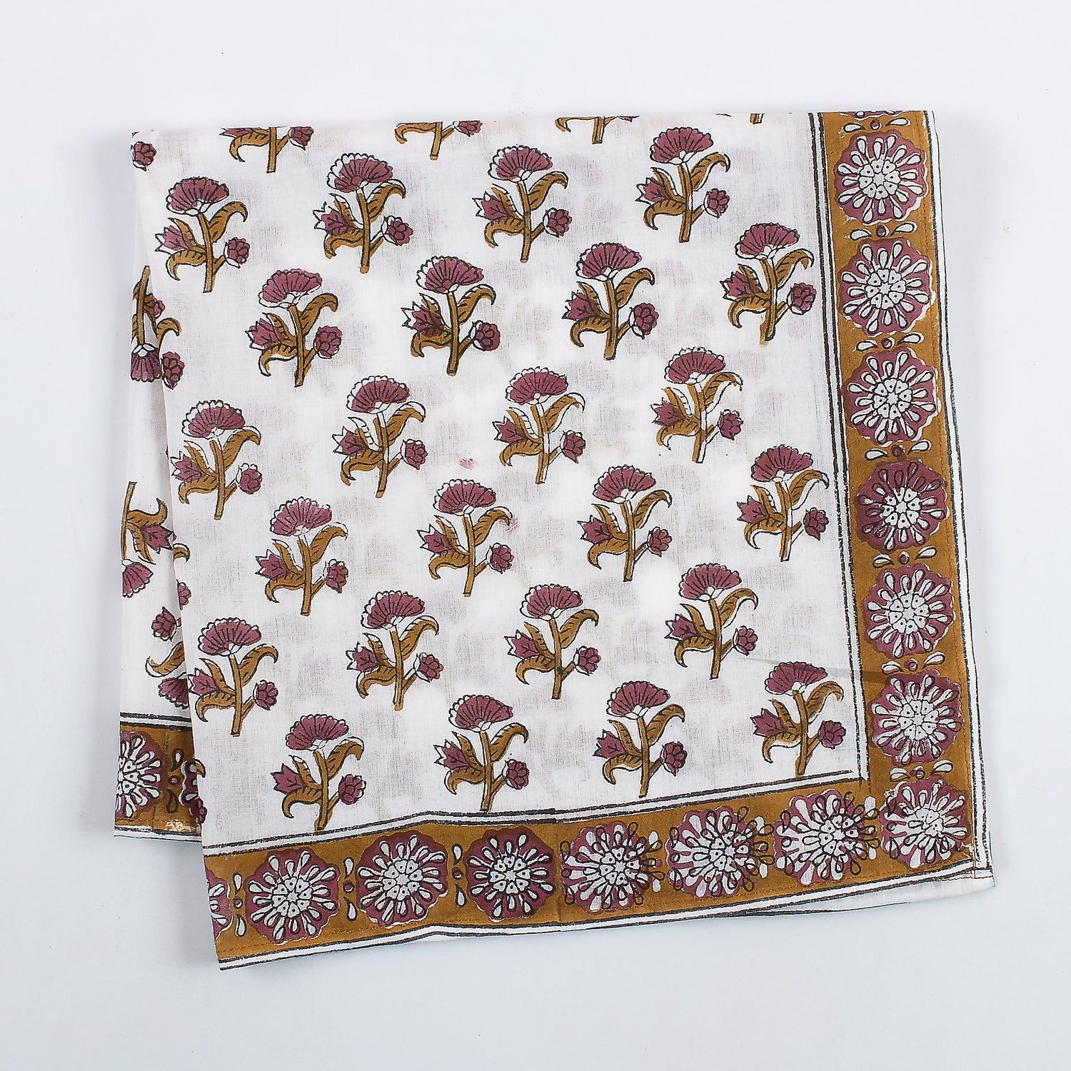 Hand Block Printed Cotton Head Bandanas For Men &amp; Womens