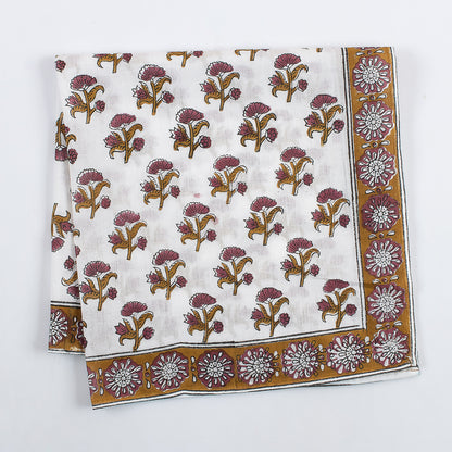 Hand Block Printed Cotton Head Bandanas For Men &amp; Womens