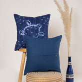 Hand Block Printed Cotton Kantha Cushion Cover