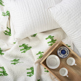 Hand Block Printed Cotton Machine Quilt with Pillow Cover