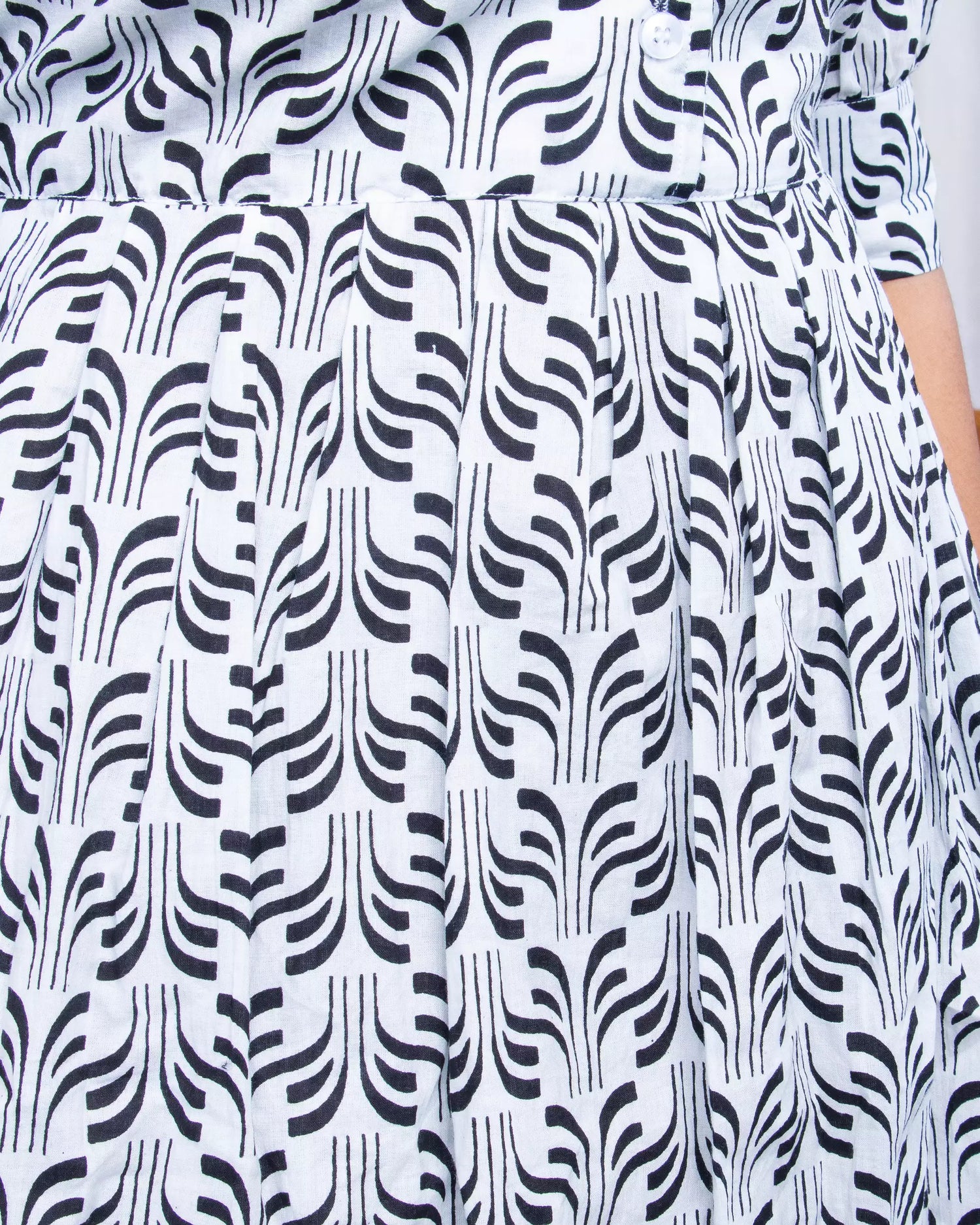 Hand Block Printed Cotton Shirt with Short and Pajama Cord Set