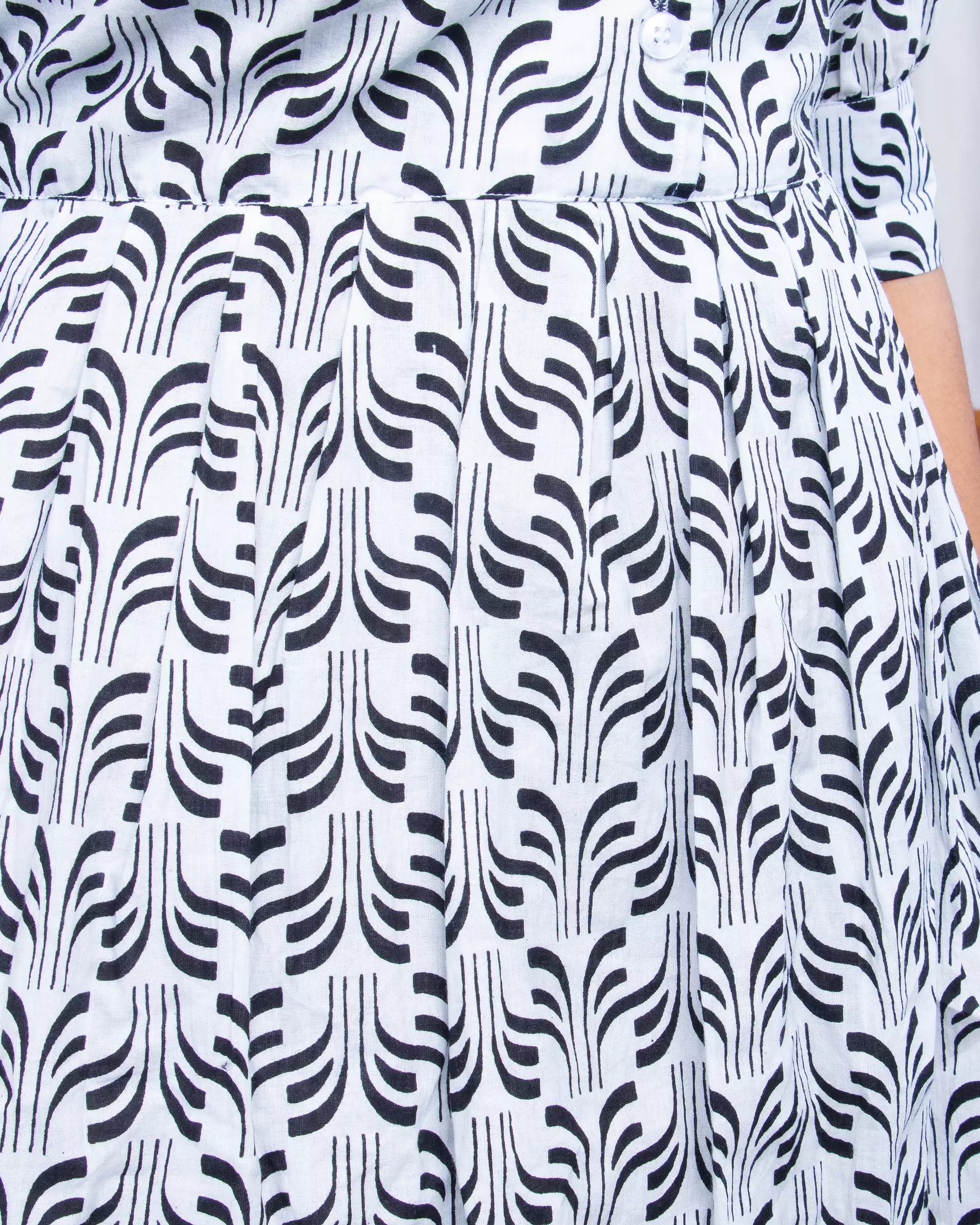 Hand Block Printed Cotton Shirt with Short and Pajama Cord Set
