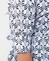 Hand Block Printed Cotton Shirt with Short and Pajama Cord Set