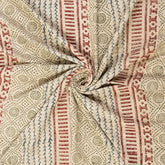 Hand Block Printed Cotton Sofa Throw Blanket