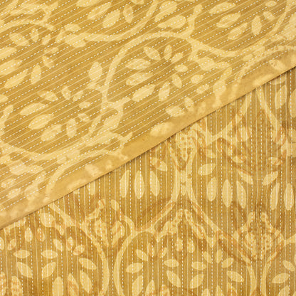 Hand Block Printed Dabu Kantha Fabric for Home Decor