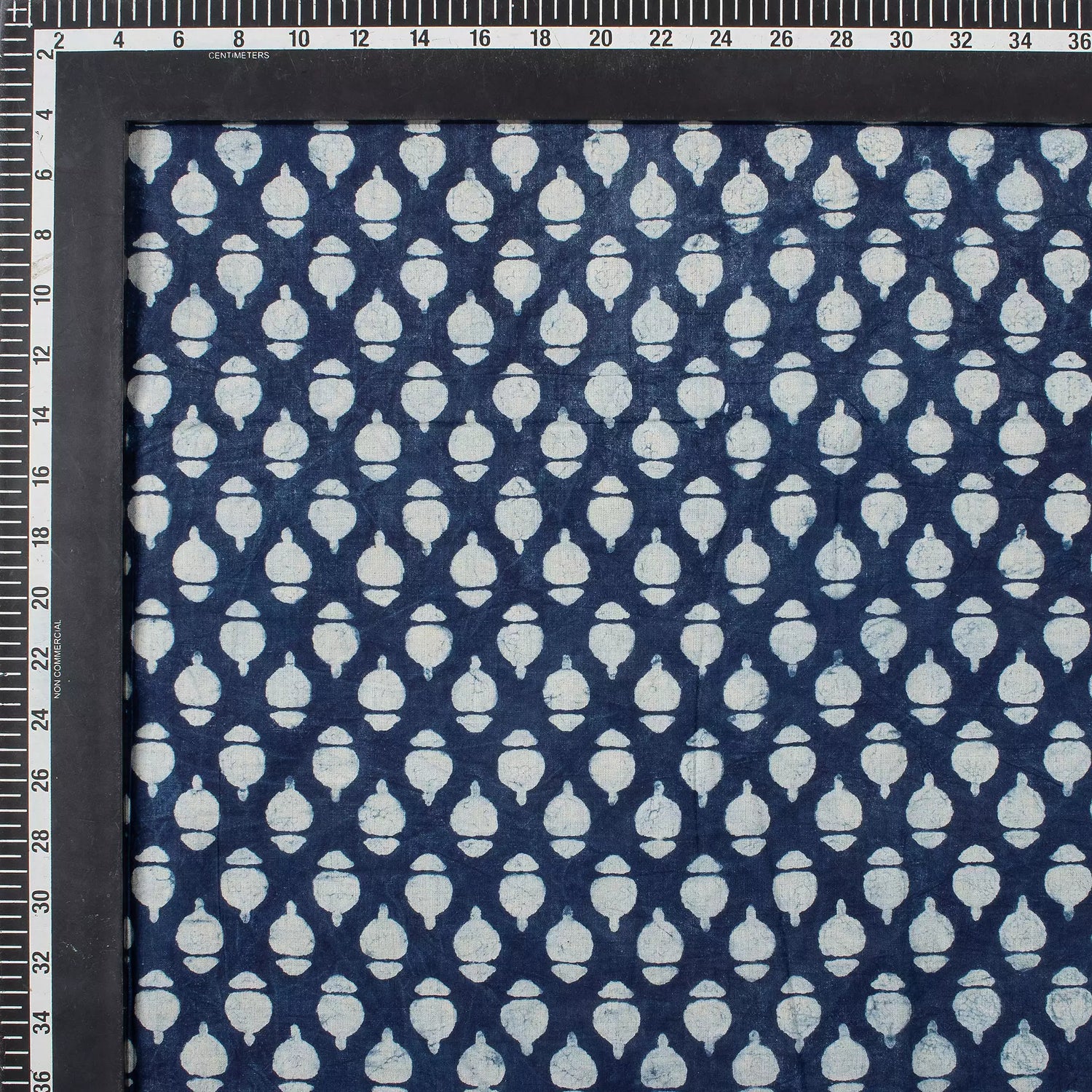 Hand Block Printed Indigo Cotton Fabric