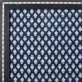Hand Block Printed Indigo Cotton Fabric
