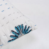 Hand Block Printed Palm Tree Kantha Cotton Cushion Covers