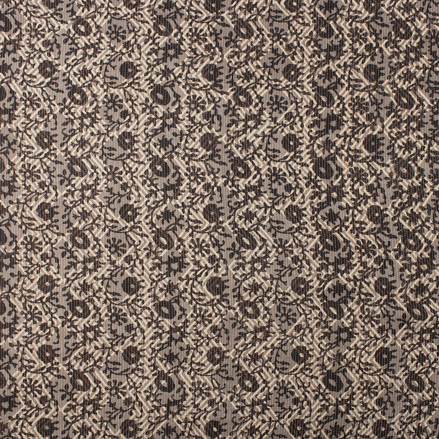 Hand Block Printed Pure Cotton Dabu Kantha Fabric