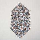 Hand Block Printed Pure Cotton Floral Handmade Napkins