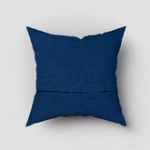 Hand Block Printed Pure Cotton Indigo Cushion Cover