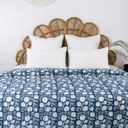 Hand Block Printed Reversible Jaipuri Quilts for Winter