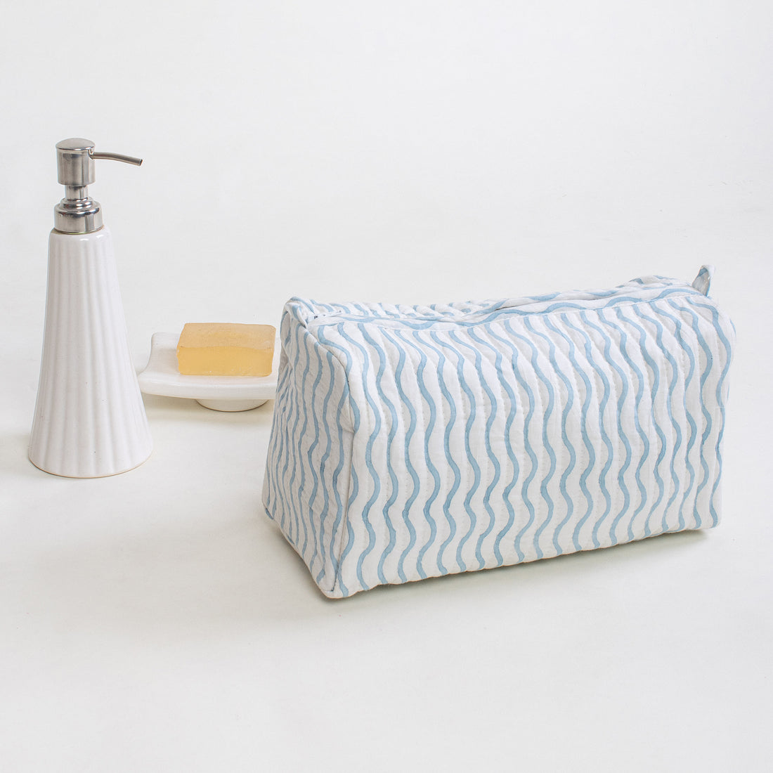 Hand Block Printed Toiletry Bag Pouch