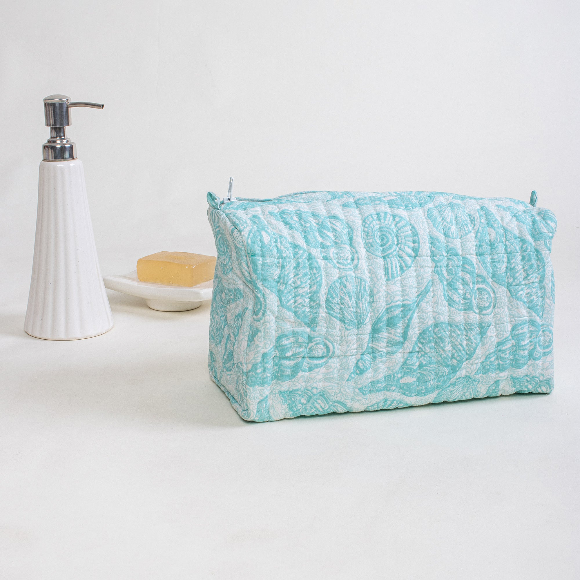 Hand Block Printed Travel Toiletry Bag