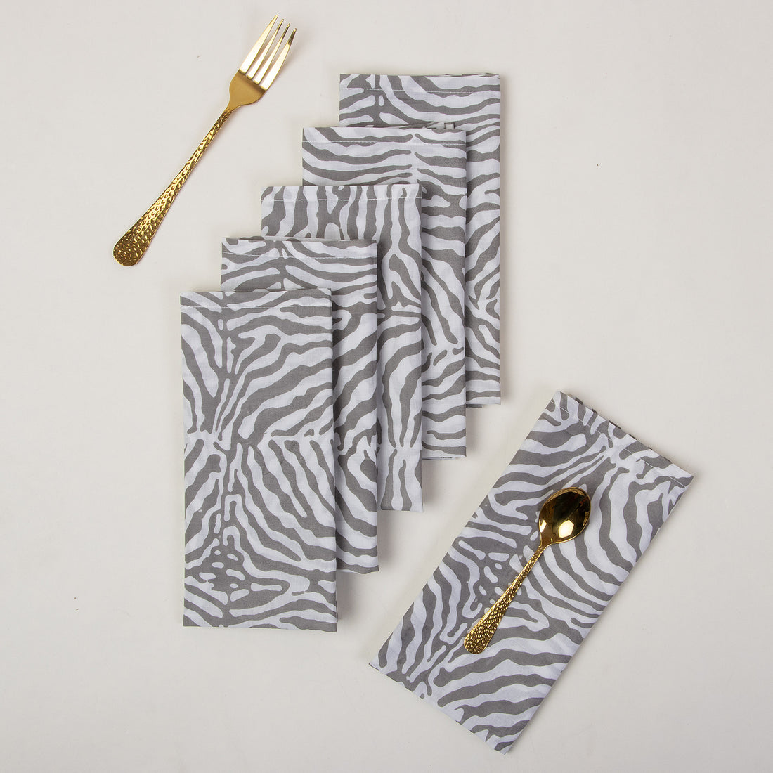 Hand Block Reusable Pure Cotton Dining Table Napkin Cloth