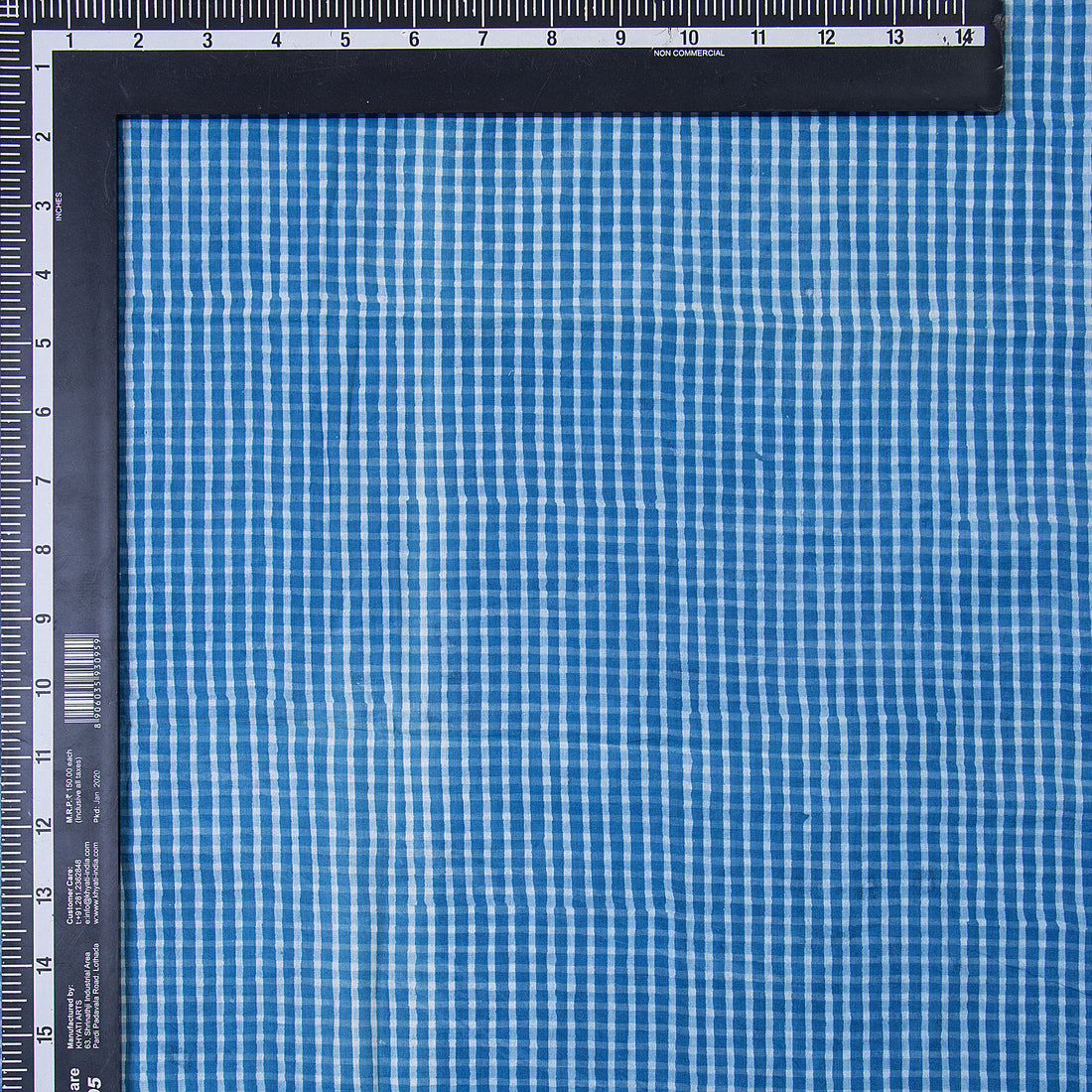 Hand Block Striped Printed Cotton Fabric By The Yard