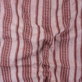 Hand Block Striped Printed Vintage Kantha Fabric