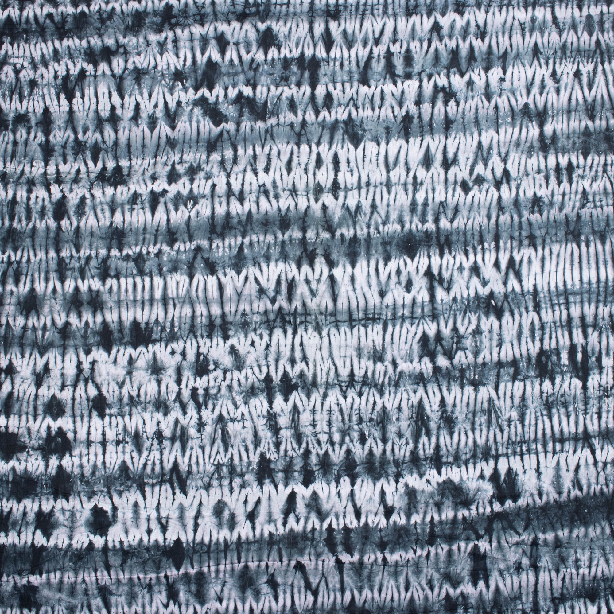 Hand Dyed Black Tie Dye Cotton Fabric