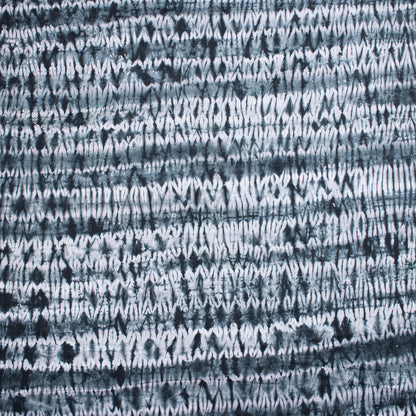 Hand Dyed Black Tie Dye Cotton Fabric