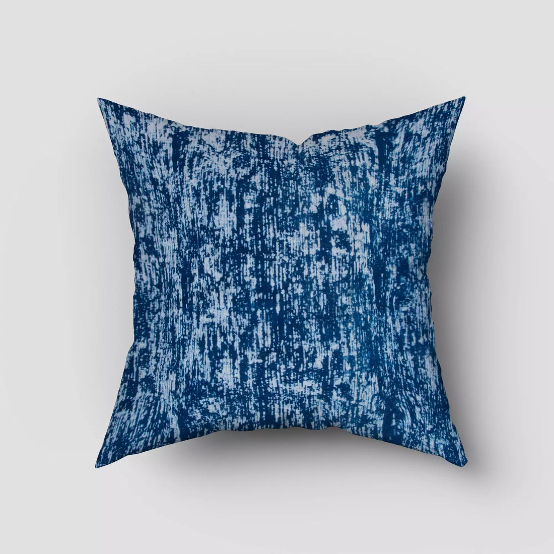 Hand Dyed Cotton Blue Cushion Cover