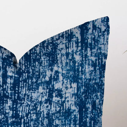 Hand Dyed Cotton Blue Cushion Cover