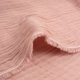 Hand Dyed Light Pink Double Cotton Gauze Fabric