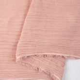 Hand Dyed Light Pink Double Cotton Gauze Fabric