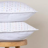 Hand Dyed Multicolor Kantha Cushion Cover