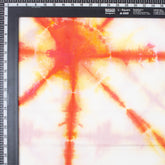 Hand Dyed Orange Tie Dye Shibori Fabric