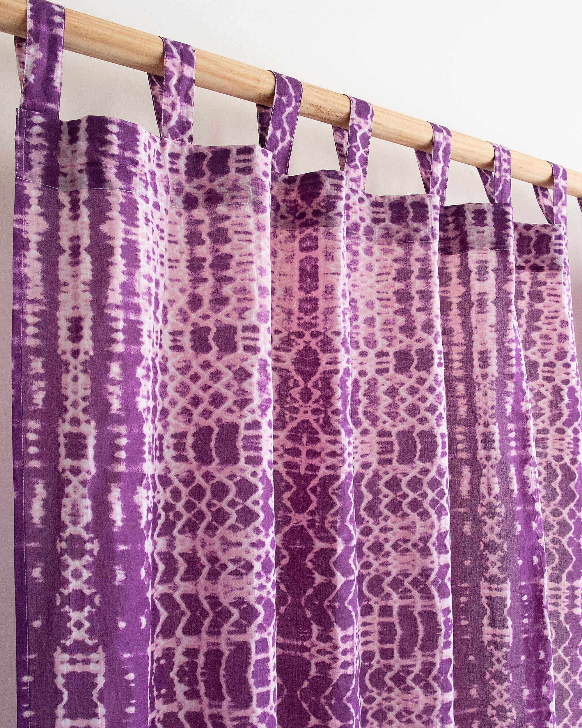 Hand Dyed Pure Cotton Curtains for Window In India