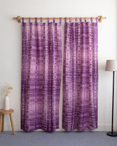 Hand Dyed Pure Cotton Curtains for Window In India