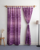 Hand Dyed Pure Cotton Curtains for Window In India