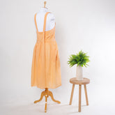 Hand Dyed Soft Cotton Womens Apron With Pockets