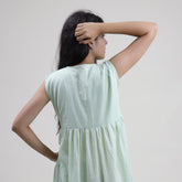 Hand Dyed Solid Sky Blue Cotton Women&