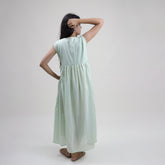 Hand Dyed Solid Sky Blue Cotton Women&